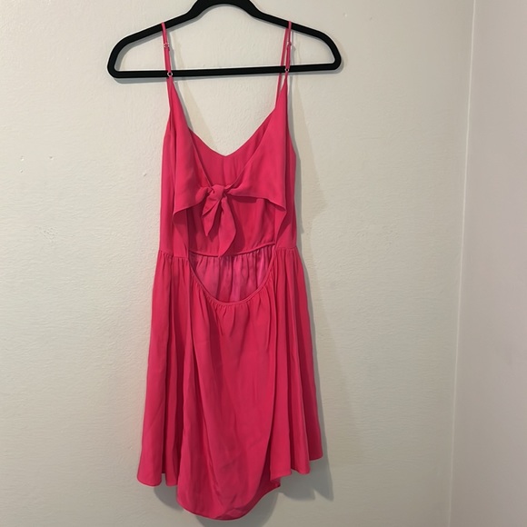 Parker Elana Silk Mini Dress Pink Small NWOT - Picture 10 of 12